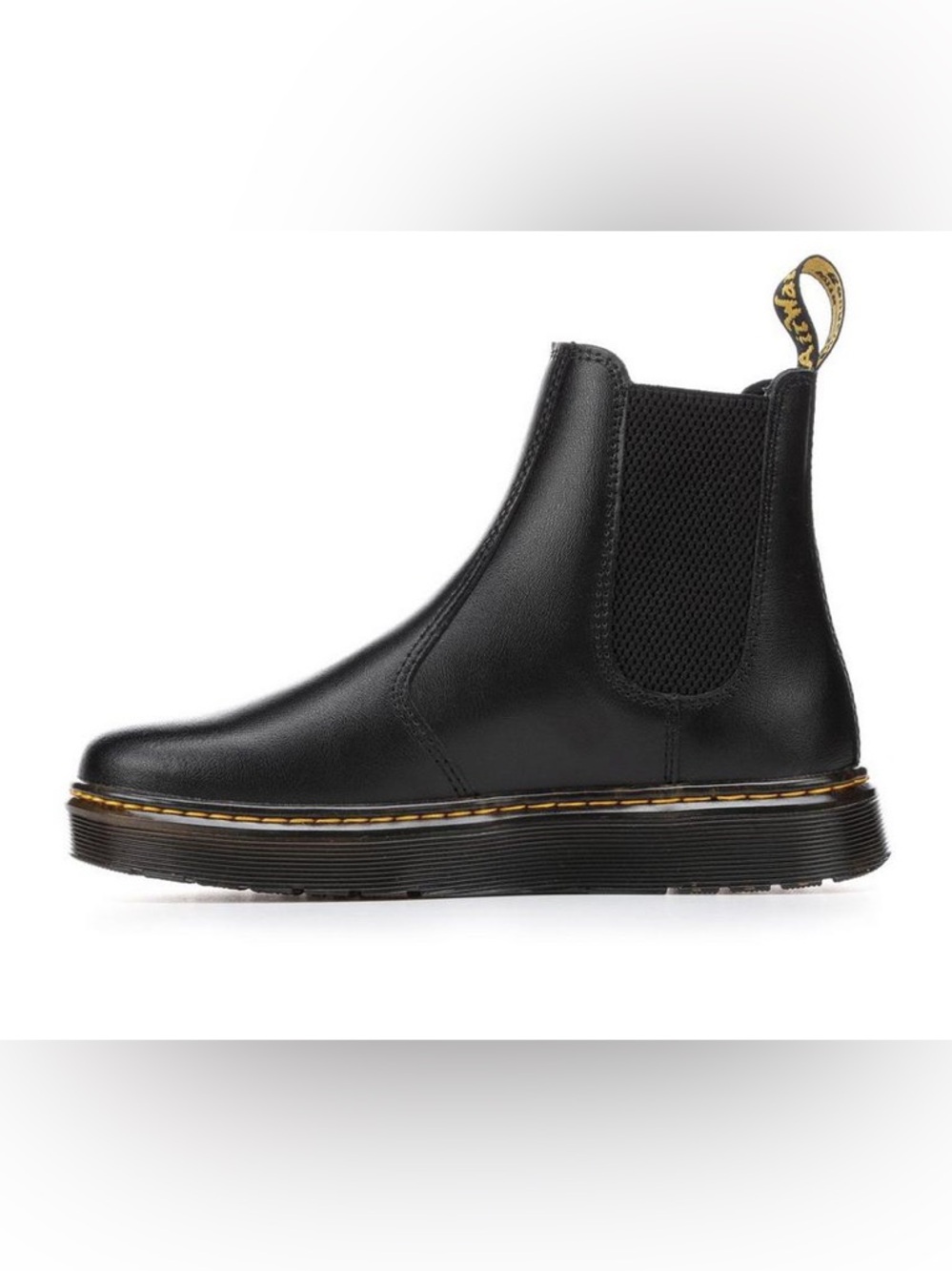Dr Martens Dorian Black Leather Chelsea Boot Womens Size 6 - Picture 3 of 12